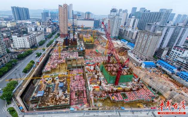 長沙國際金融中心主要施工部位轉(zhuǎn)入地上施工階段